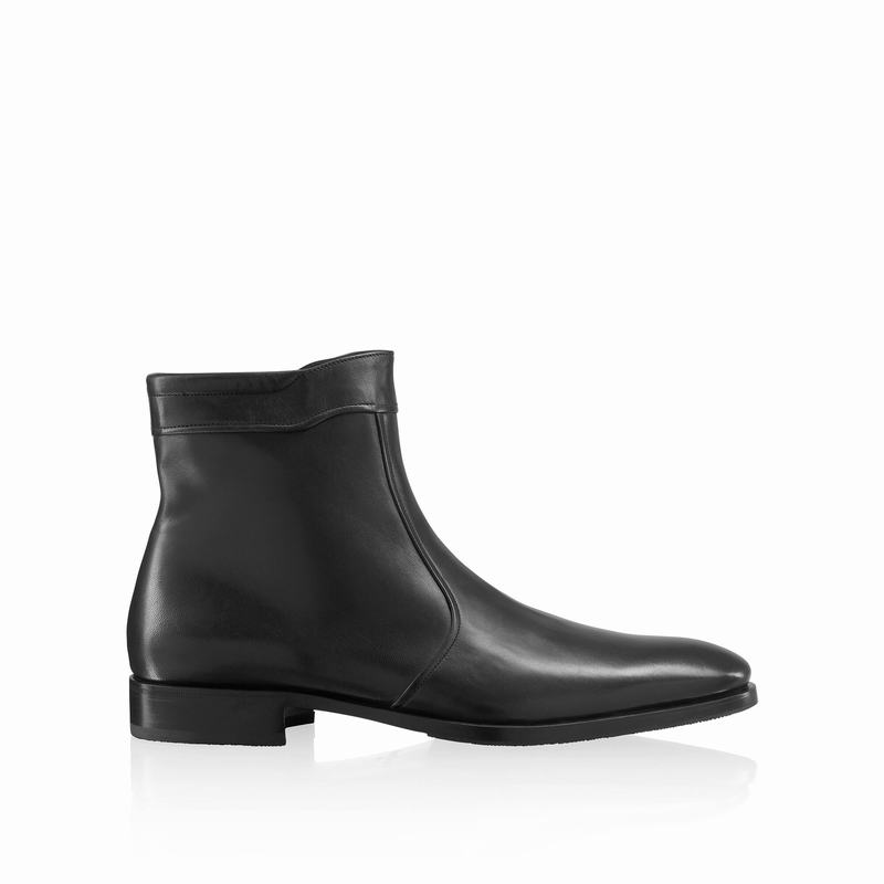 Russell & Bromley Repeat Mens Zip Boots Black |UJM2316BB|